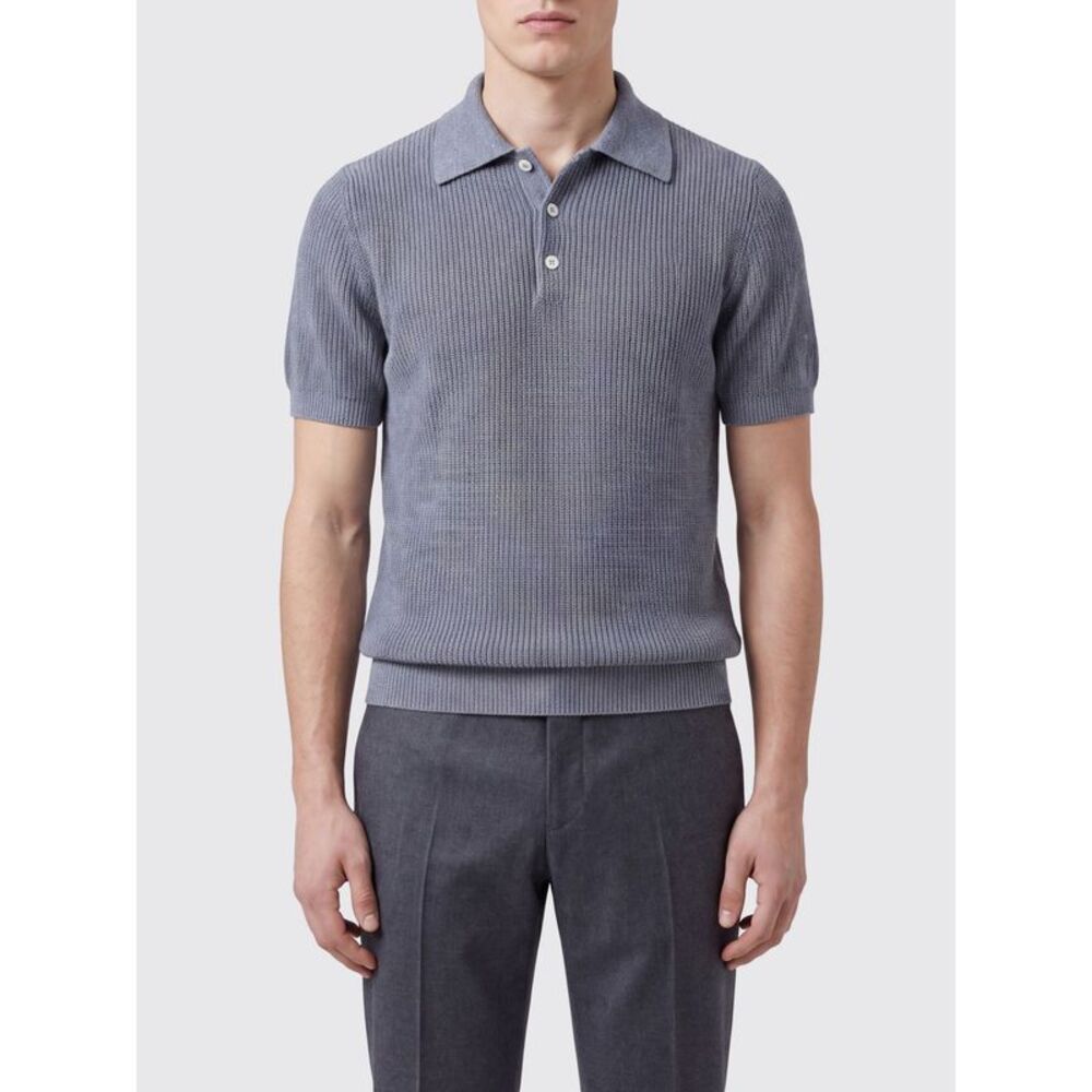 Brunello Cucinelli Polo Shirt Men Blue